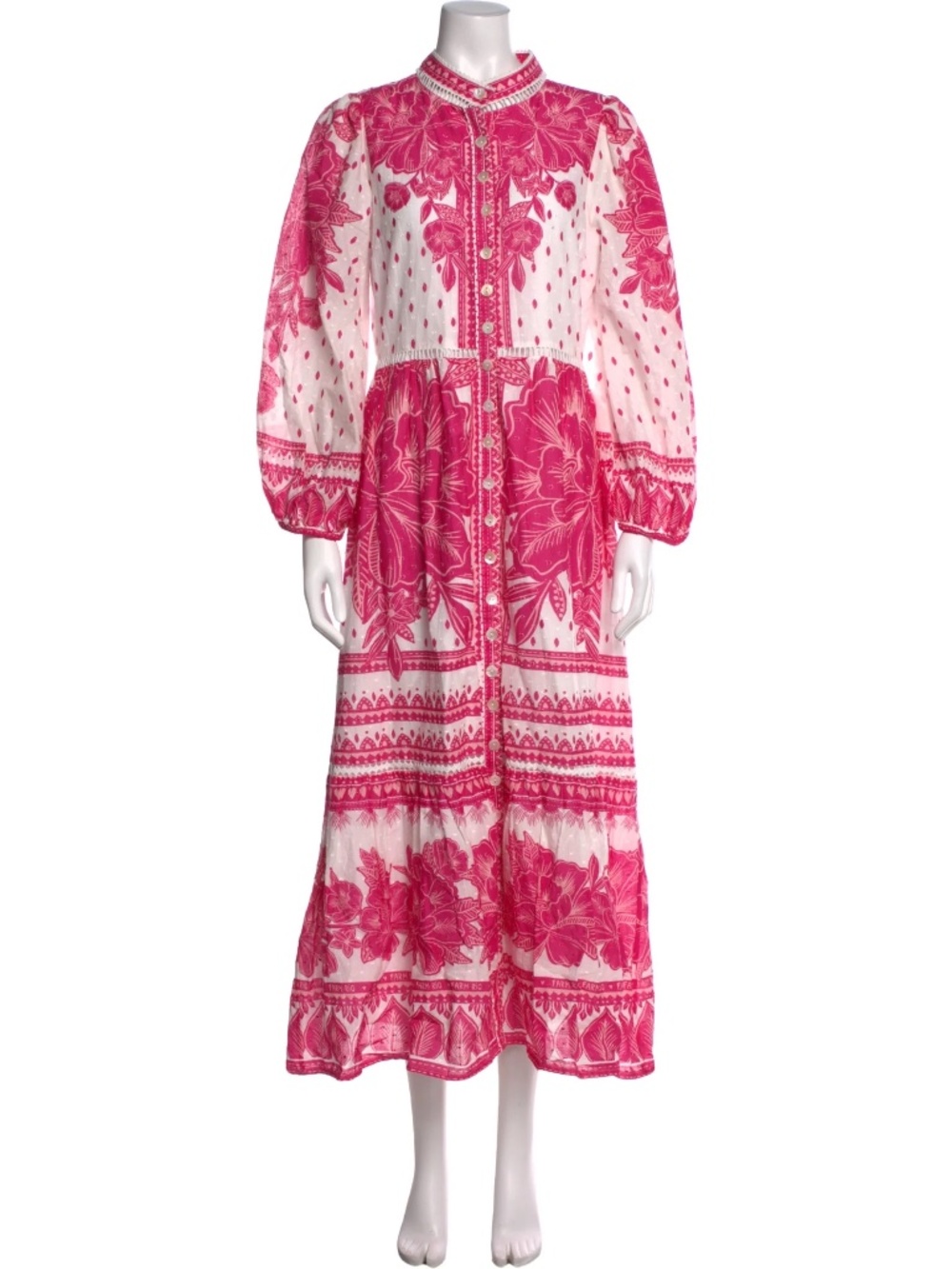 FARM Rio Floral Midi Dress Size M